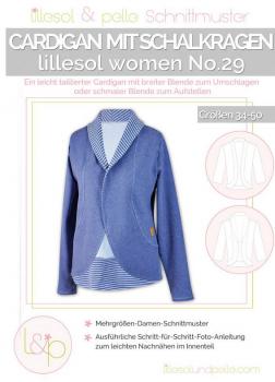 Papierschnittmuster - Cardigan No. 29 - Damen- Lillesol & Pelle